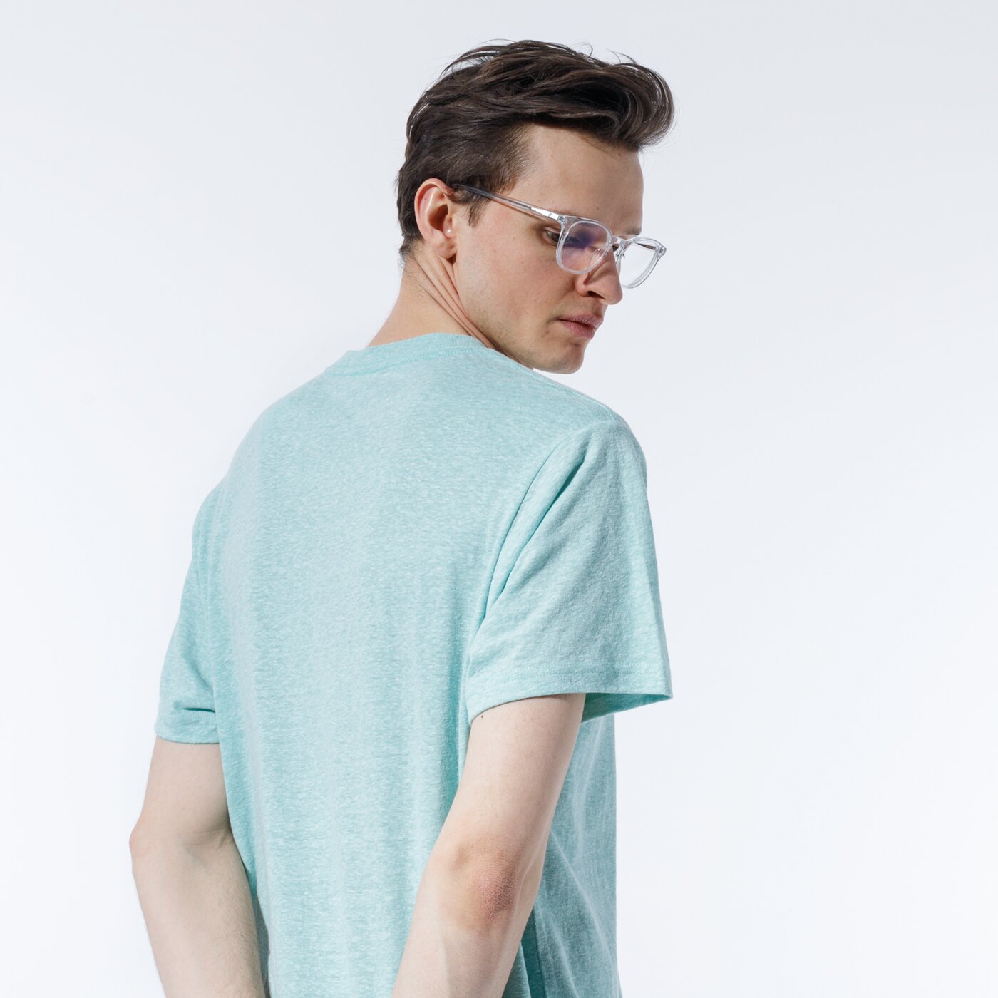 Мъжка тениска VANS ТЕНИСКА VANS CLASSIC HEATHER vn0000umyjc1 цвят зелен