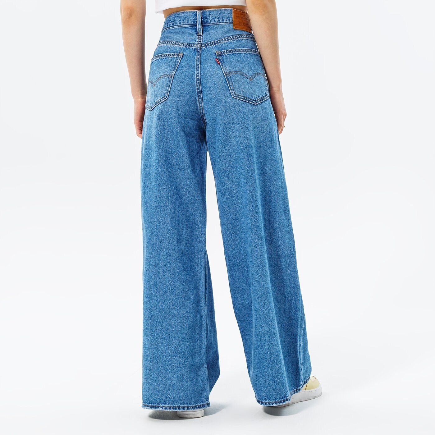 Дамски панталони LEVI'S ПАНТАЛОНИ XL FLOOD a4020-0003 цвят тъмносин