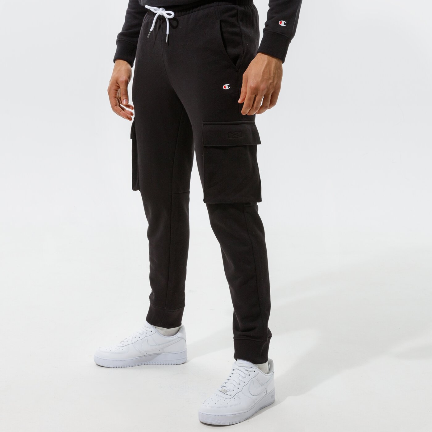 Мъжки панталони CHAMPION ПАНТАЛОНИ RIB CUFF PANTS 216017kk001 цвят черен