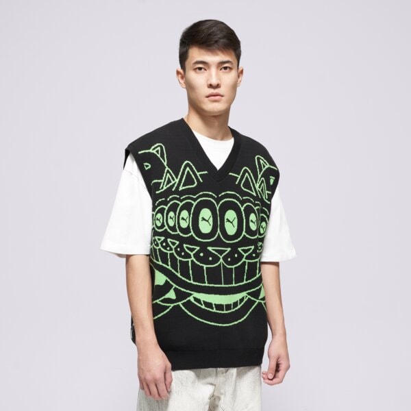  PUMA INNE PUMA X RIPNDIP KNITTED VEST 632415 01 цвят черен