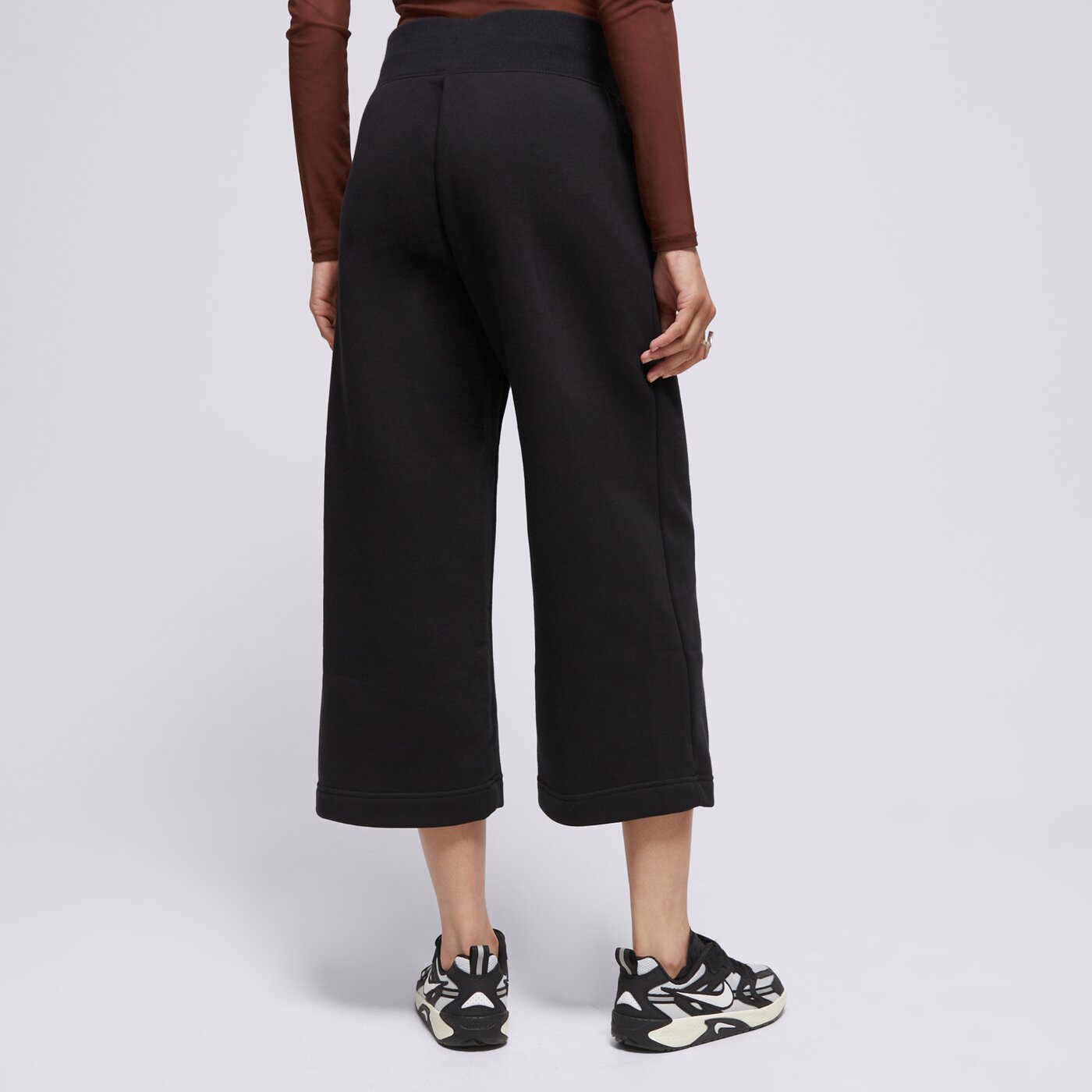 Дамски панталони NIKE ПАНТАЛОНИ W NSW PHNX FLC HR CROP SWTP fb8313-010 цвят черен