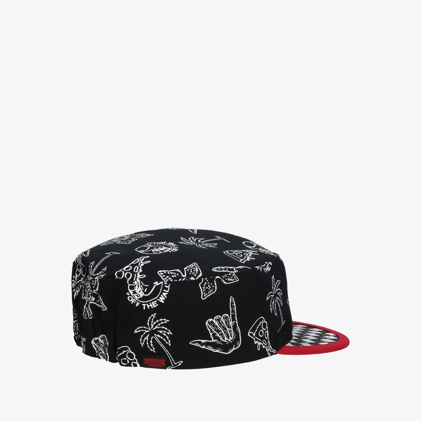 Дамска шапка с козирка VANS ШАПКА SKETCH PILL BOX HAT vn0007rrblk1 цвят черен