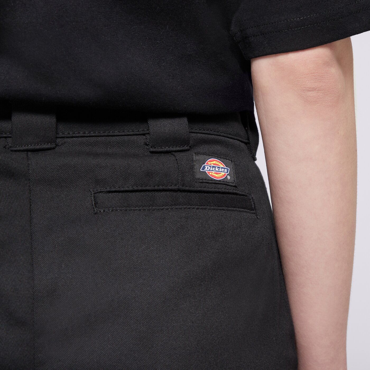 Дамски панталони DICKIES ПАНТАЛОНИ WIDE LEG PANT dk0a4yseblk1 цвят черен