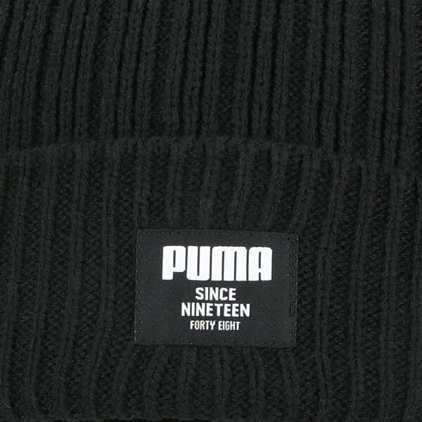 Дамска зимна шапка PUMA ЗИМНА ШАПКА RIBBED CLASSIC BEANIE 2283101 цвят черен