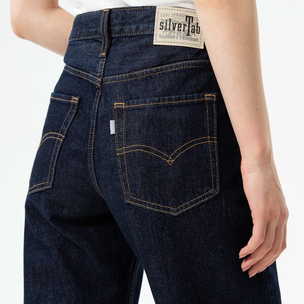Дамски панталони LEVI'S ПАНТАЛОНИ 94 BAGGY SILVERTAB a3518-0004 цвят черен