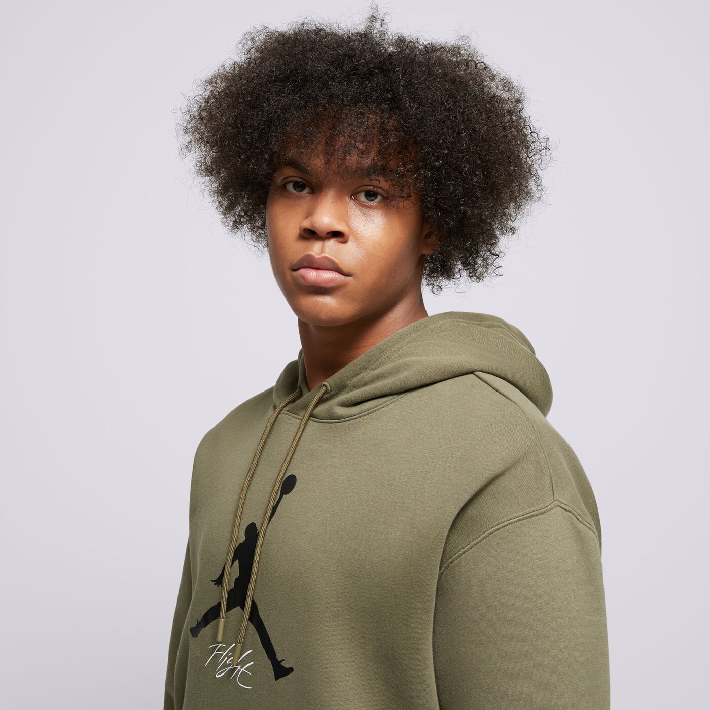 Мъжки суичър JORDAN СУИТЧЪР С КАЧУЛКА M J ESS FLC BASELINE HOODIE fd7545-222 цвят каки