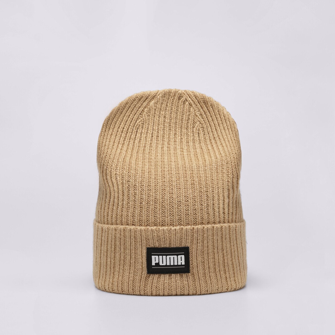 Дамска зимна шапка PUMA ШАПКА RIBBED CLASSIC CUFF BEANIE 024038 07 цвят бежов