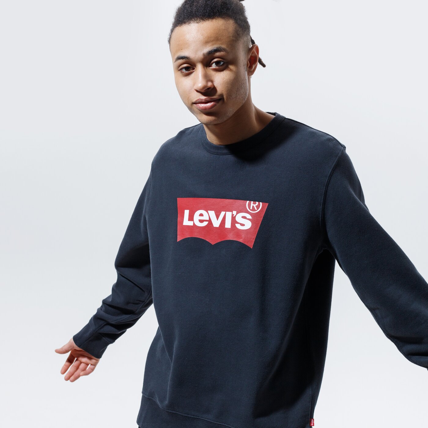 Мъжки суичър LEVI'S СУИТЧЪР GRAPHIC CREW B 17895-0111 цвят черен
