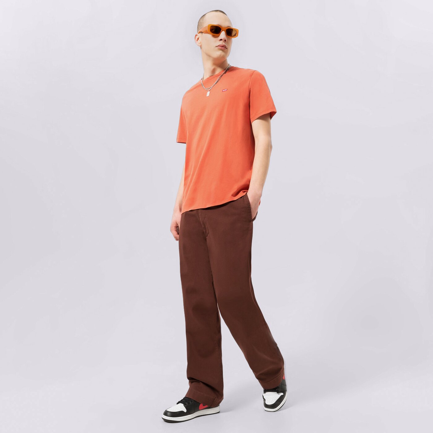 Мъжка тениска LEVI'S ТЕНИСКА SS ORIGINAL HM 56605-0154 цвят червен