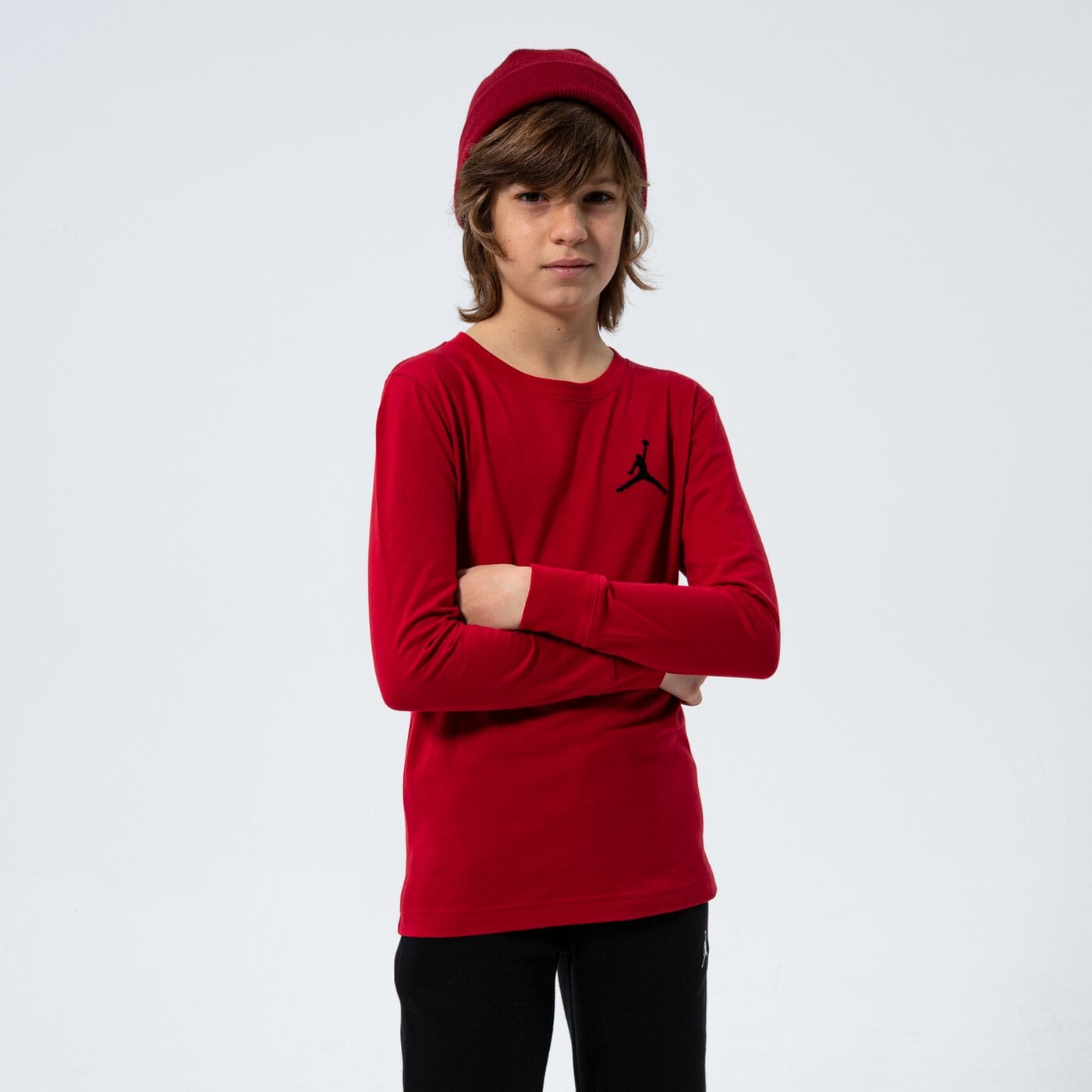 Детска тениска JORDAN ТЕНИСКА JUMPMAN AIR EMROIDERY BOY 95a903-r78 цвят червен