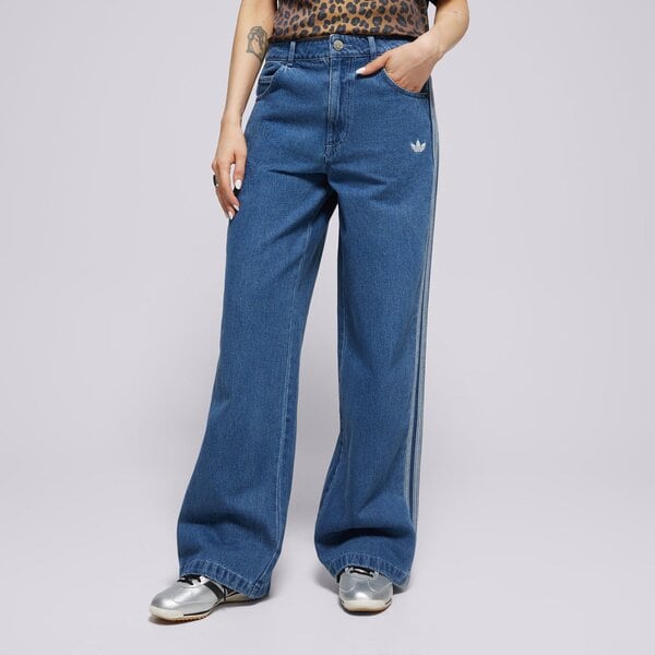 Дамски панталони ADIDAS ПАНТАЛОНИ DENIM 3S PANT jd2574 цвят син