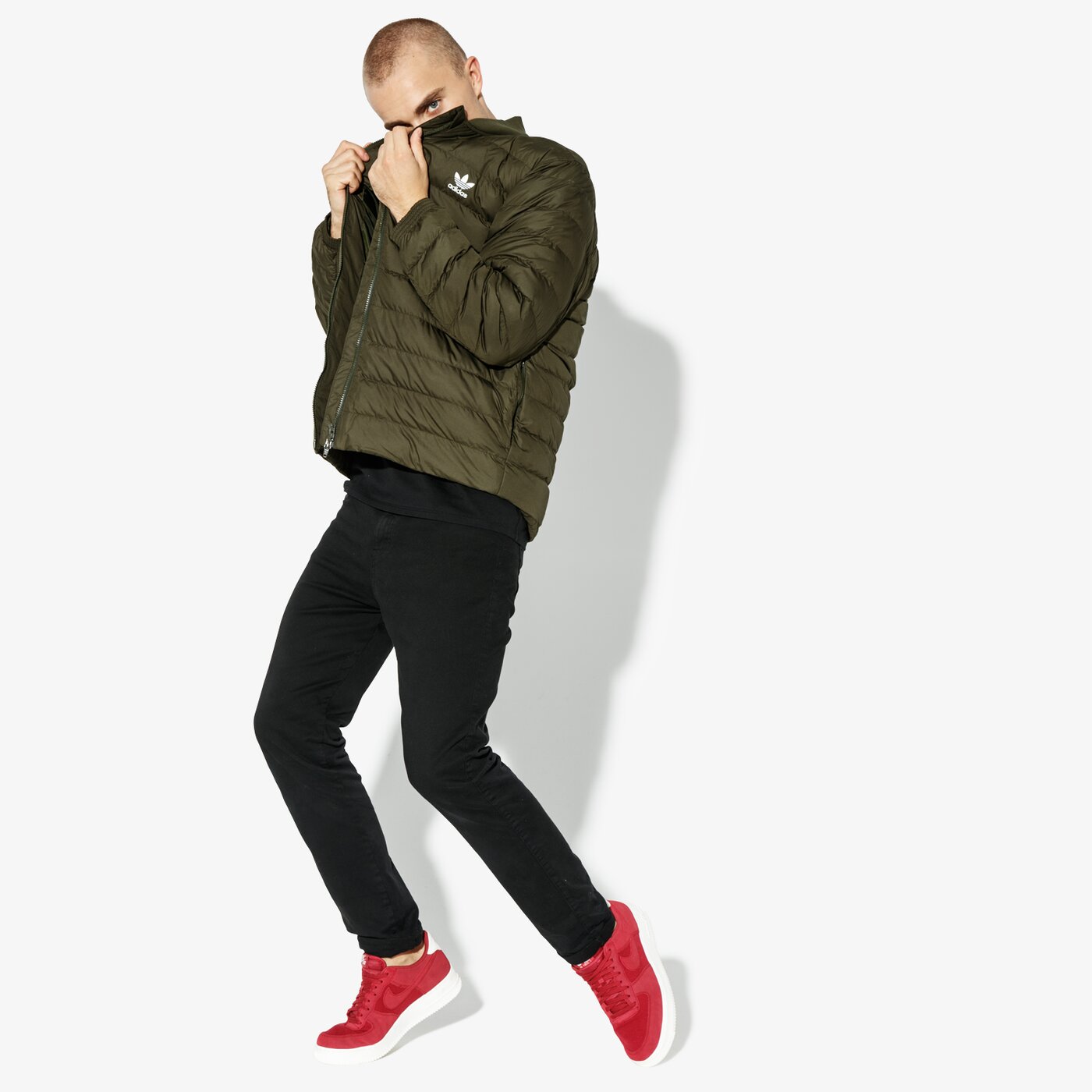 Мъжко зимно яке ADIDAS ЯКЕ SST OUTDOOR WINTER dj3193 цвят каки