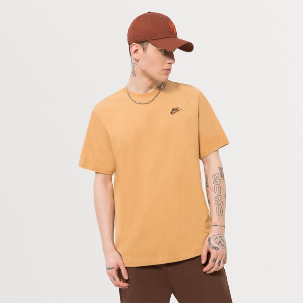 Мъжка тениска NIKE ТЕНИСКА SPORTSWEAR CLUB ar4997-722 цвят горчица