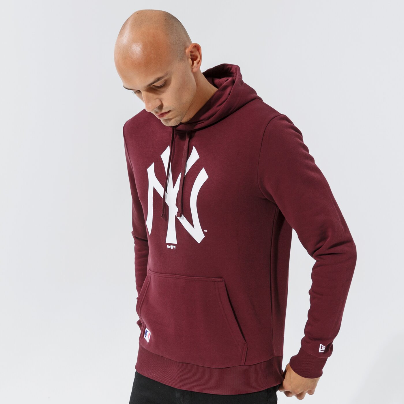 Мъжки суичър NEW ERA СУИТЧЪР С КАЧУЛКА NYY MRN MLB APPAREL NEW YORK YANKE 11863699 цвят бордо