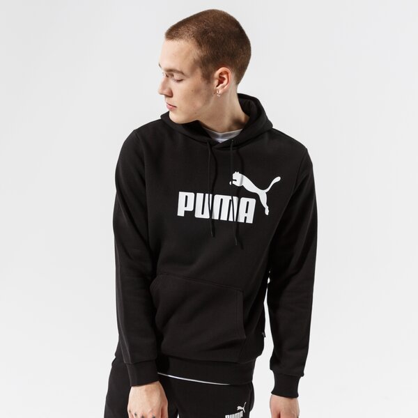 Мъжки суичър PUMA СУИТЧЪР С КАЧУЛКА ESS BIG LOGO HOODIE FL - PUMA BLACK 58668601 цвят черен