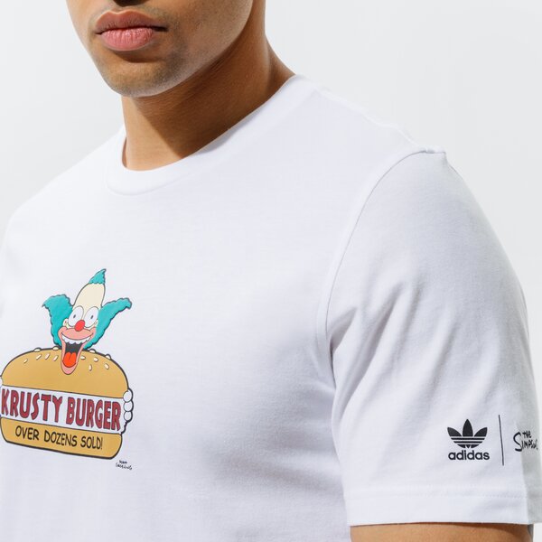 Мъжка тениска ADIDAS ТЕНИСКА SIMPSONS KRUSTY BURGER TEE ha5821 цвят бял