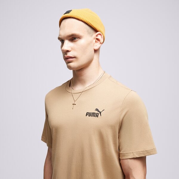 Мъжка тениска PUMA ТЕНИСКА ESS ELEVATED EMBROIDERED 67597385 цвят бежов