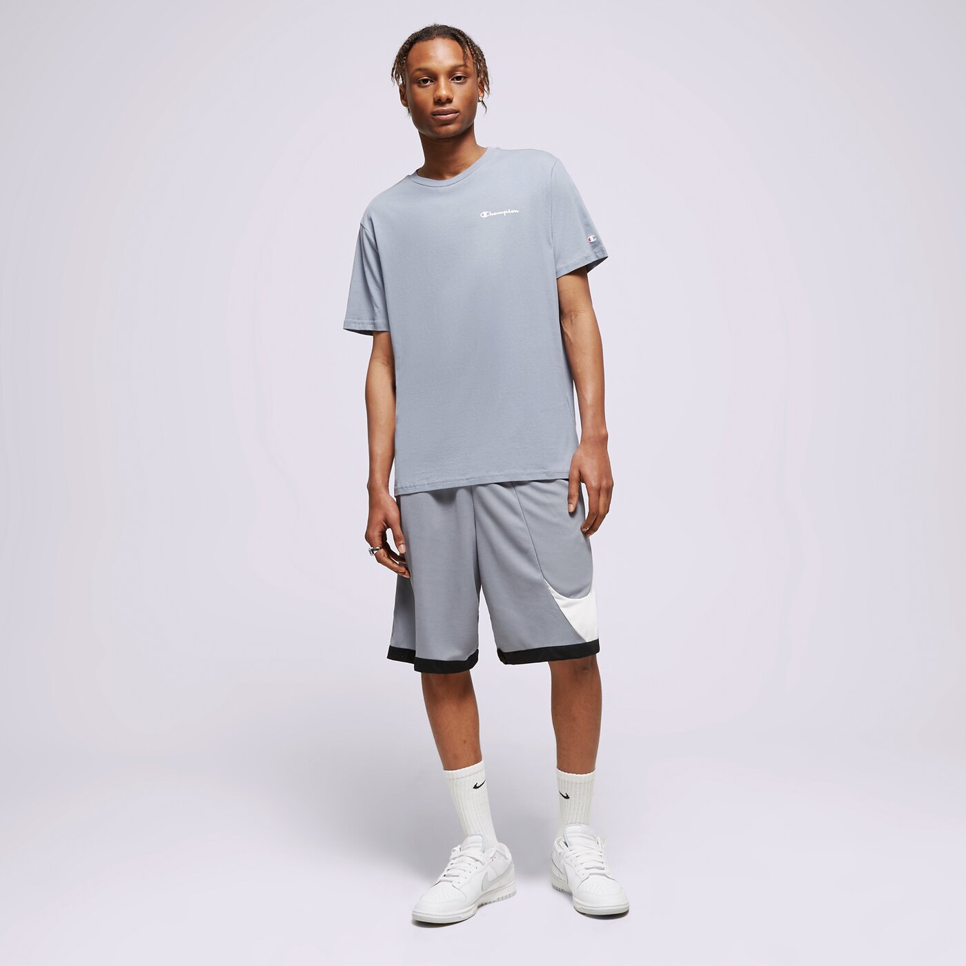 Мъжка тениска CHAMPION ТЕНИСКА CREWNECK ТЕНИСКА 218281bs029 цвят син