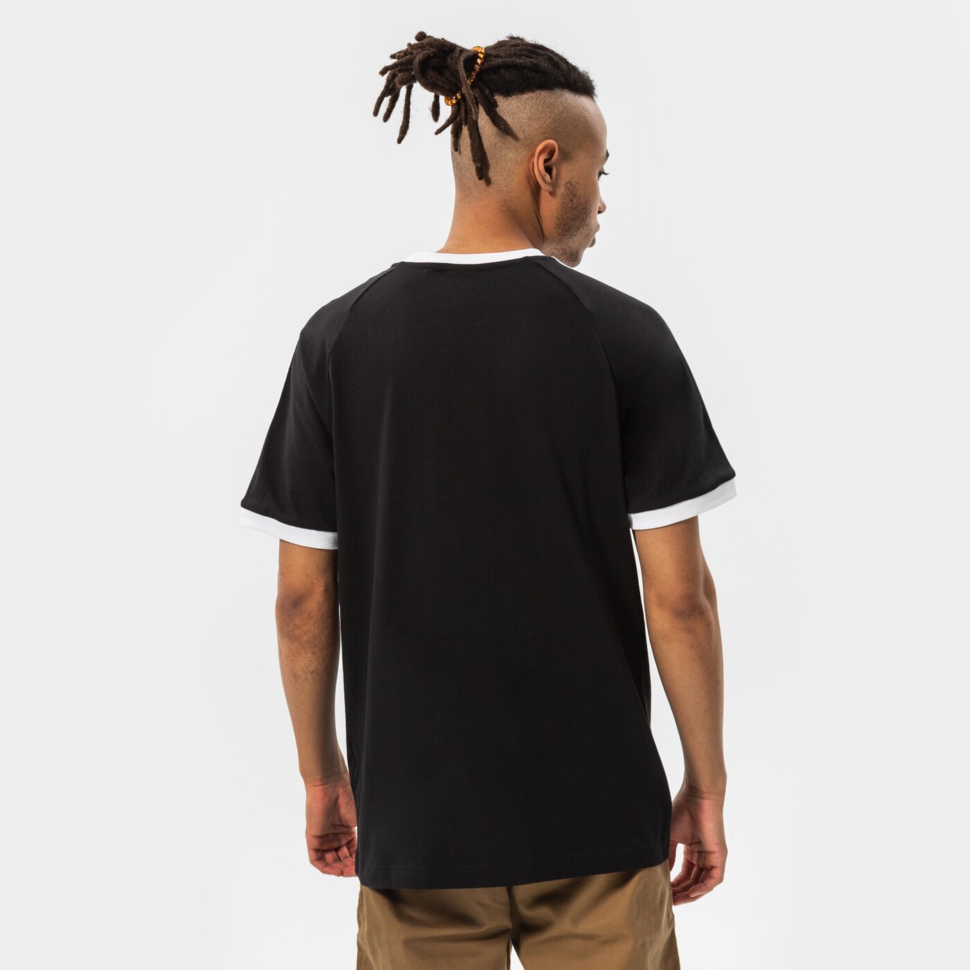 Мъжка тениска ADIDAS ТЕНИСКА 3-STRIPES TEE gn3495 цвят черен