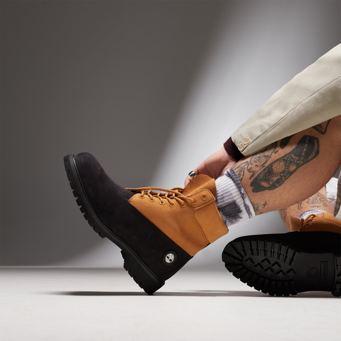 Мъжки зимни обувки TIMBERLAND 6 IN PREMIUM tb0a2p6wemj1 цвят жълт