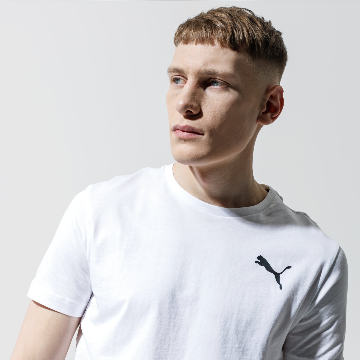 Мъжка тениска PUMA ТЕНИСКА ESS SMALL LOGO TEE 85174122 цвят бял