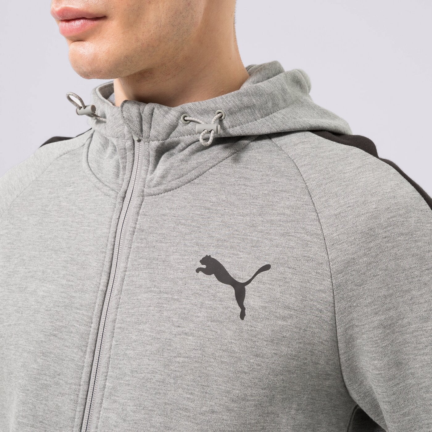 Мъжки суичър PUMA СУИТЧЪР С ЦИП С КАЧУЛКА 585812  585812 03 цвят сив