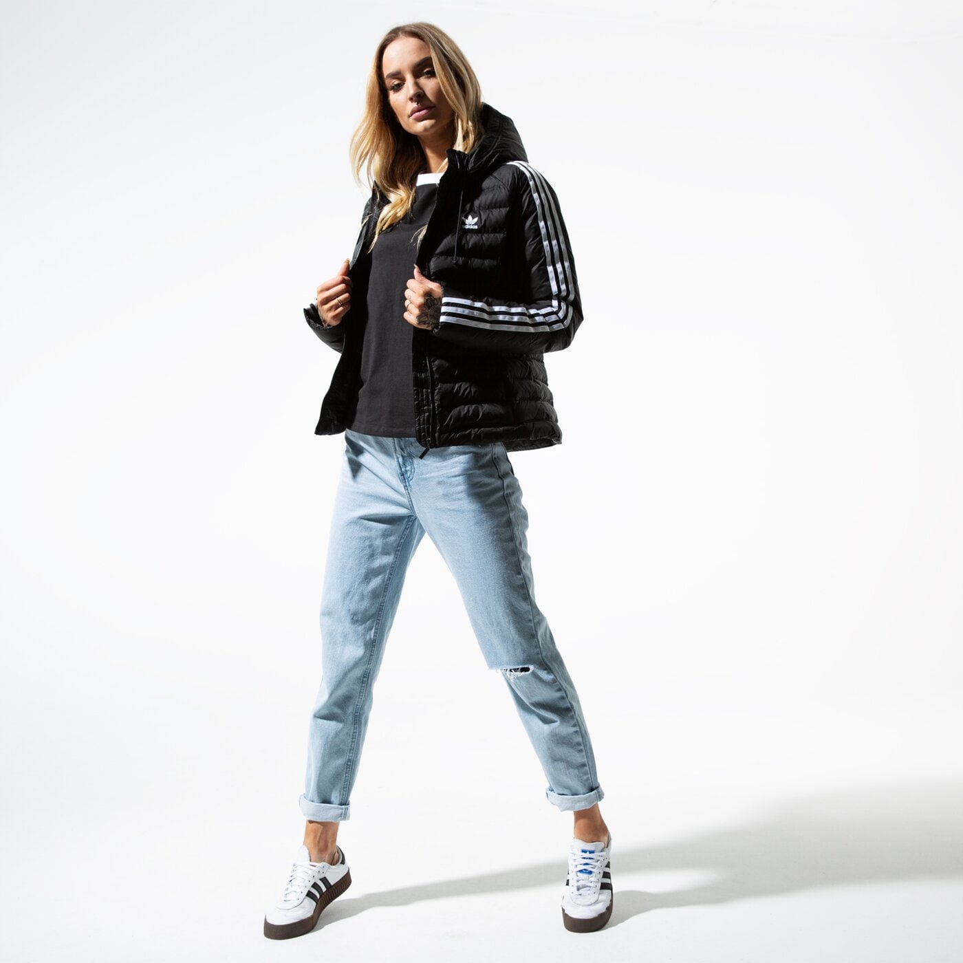 Дамско зимно яке ADIDAS ЯКЕ SLIM JACKET ed4784 цвят черен