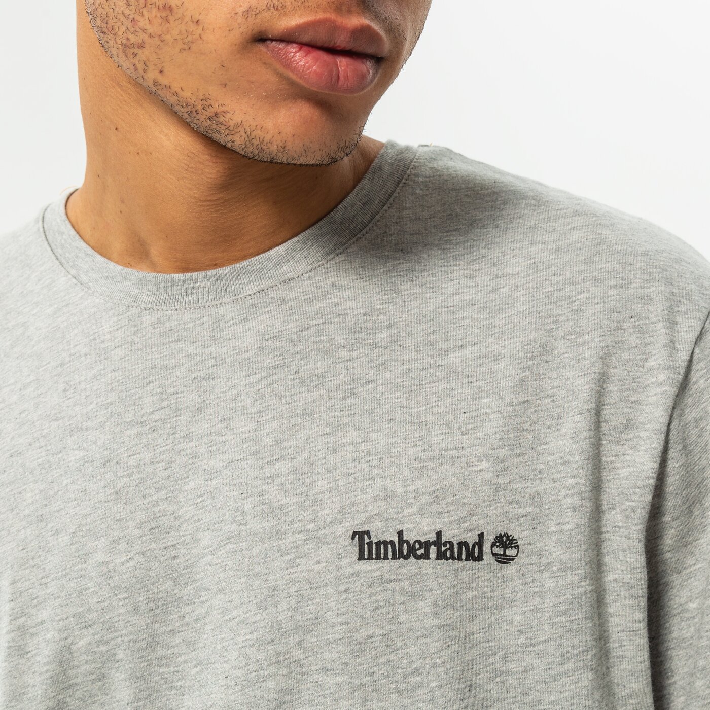 Мъжка тениска TIMBERLAND ТЕНИСКА SMALL LOGO PRINT tb0a5pgz0521 цвят сив