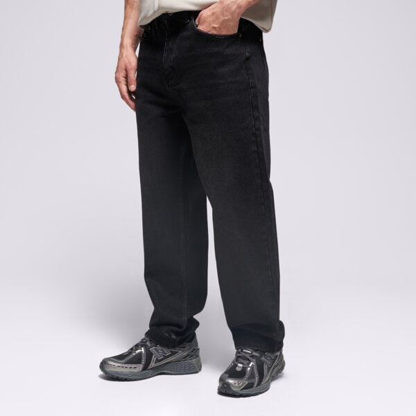 Мъжки панталони PROSTO ДЪНКОВИ ПАНТАЛОНИ REGULAR BUNKER GRAPHITE kl252mpan3021 цвят черен