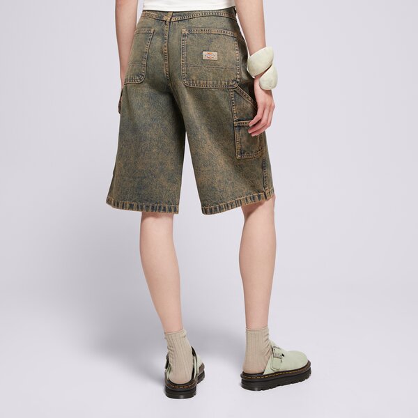 Дамски къси панталони DICKIES ШОРТИ CARPENTER DENIM JORT W dk0a4z85k581 цвят сив