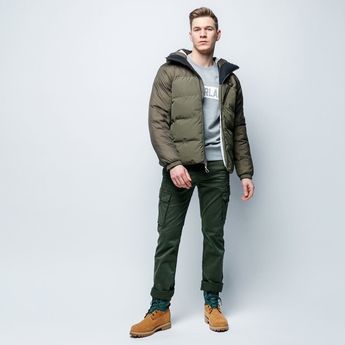 Мъжко зимно яке TIMBERLAND ЯКЕ NEO RIDGE JACKET tb0a1x3qa581 цвят зелен