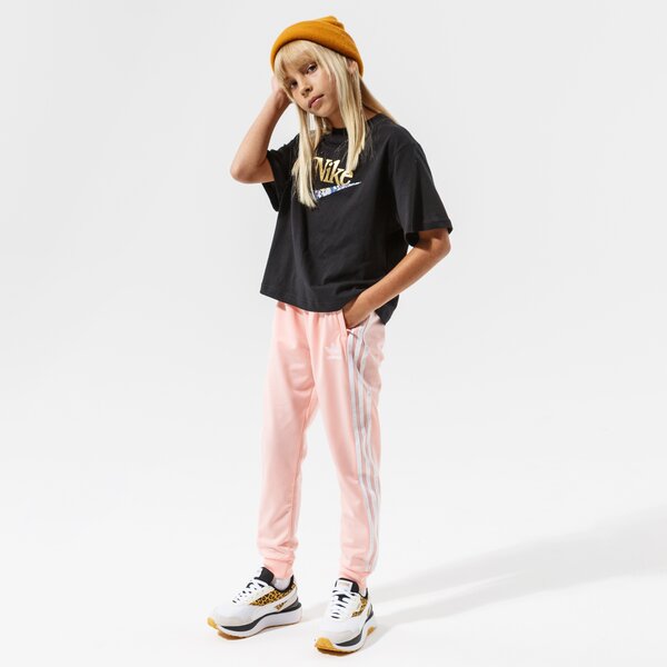 Детски панталони ADIDAS ПАНТАЛОНИ SST TRACK PANTS GIRL h37870 цвят розов