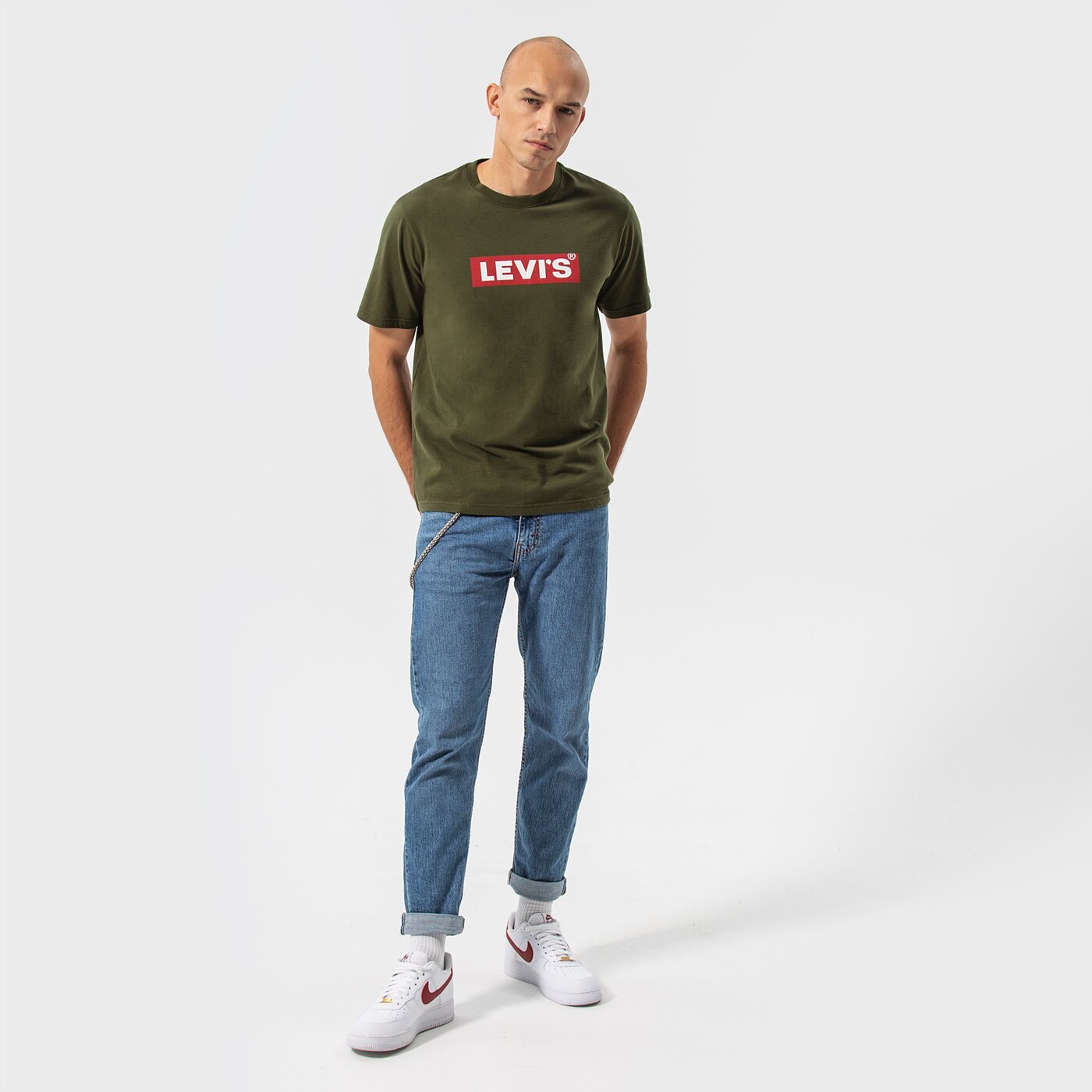 Мъжка тениска LEVI'S ТЕНИСКА SS RELAXED FIT TEE 16143-0524 цвят каки