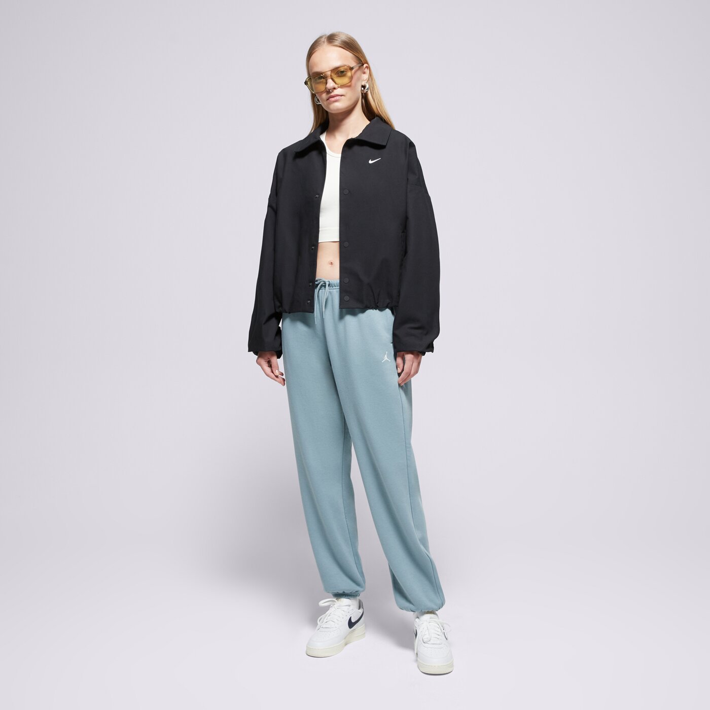 Дамски панталони JORDAN  ПАНТАЛОНИ W J SPT DF CSVR FLC PANT ib2504-041 цвят зелен