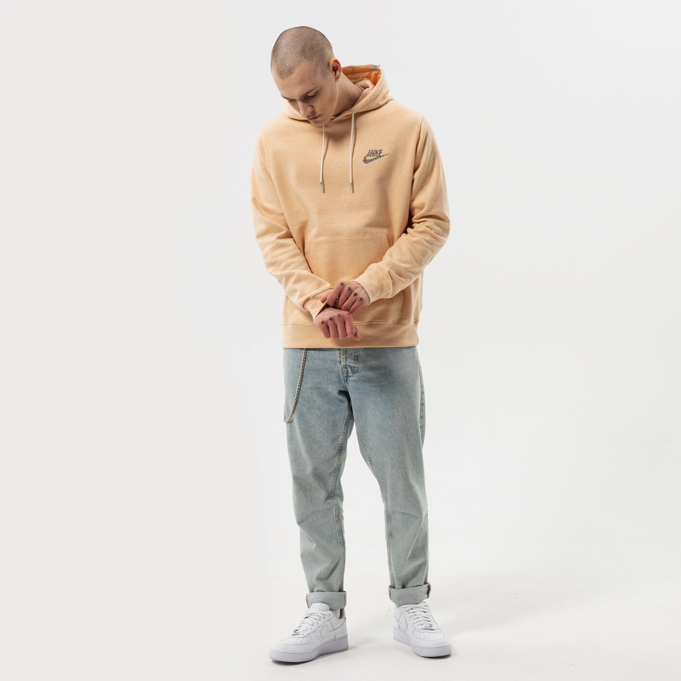 Мъжки суичър NIKE СУИТЧЪР С КАЧУЛКА NSW REVIVAL FLC PO HOODIE C dm5624-268 цвят бежов