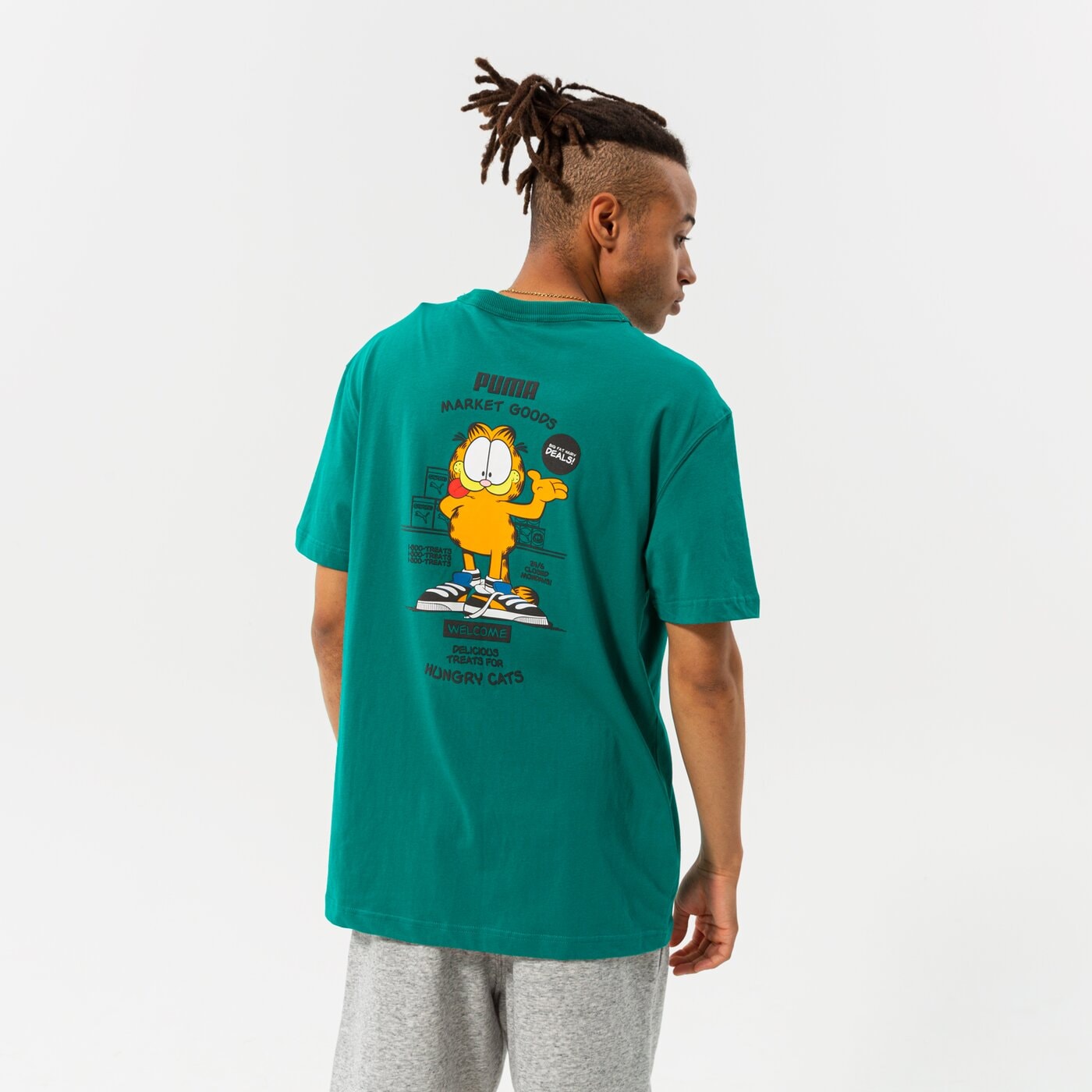 Мъжка тениска PUMA ТЕНИСКА PUMA X GARFIELD GRAPHIC TEE 534433 86 цвят зелен