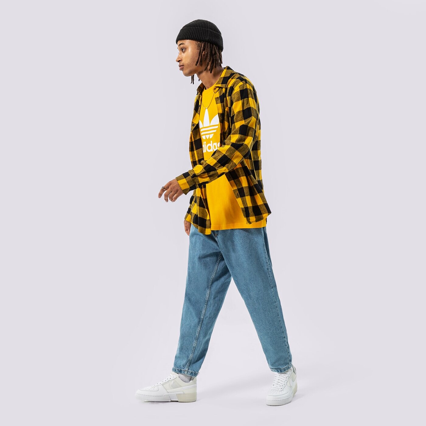 Мъжка тениска ADIDAS ТЕНИСКА TREFOIL hk5229 цвят оранжев