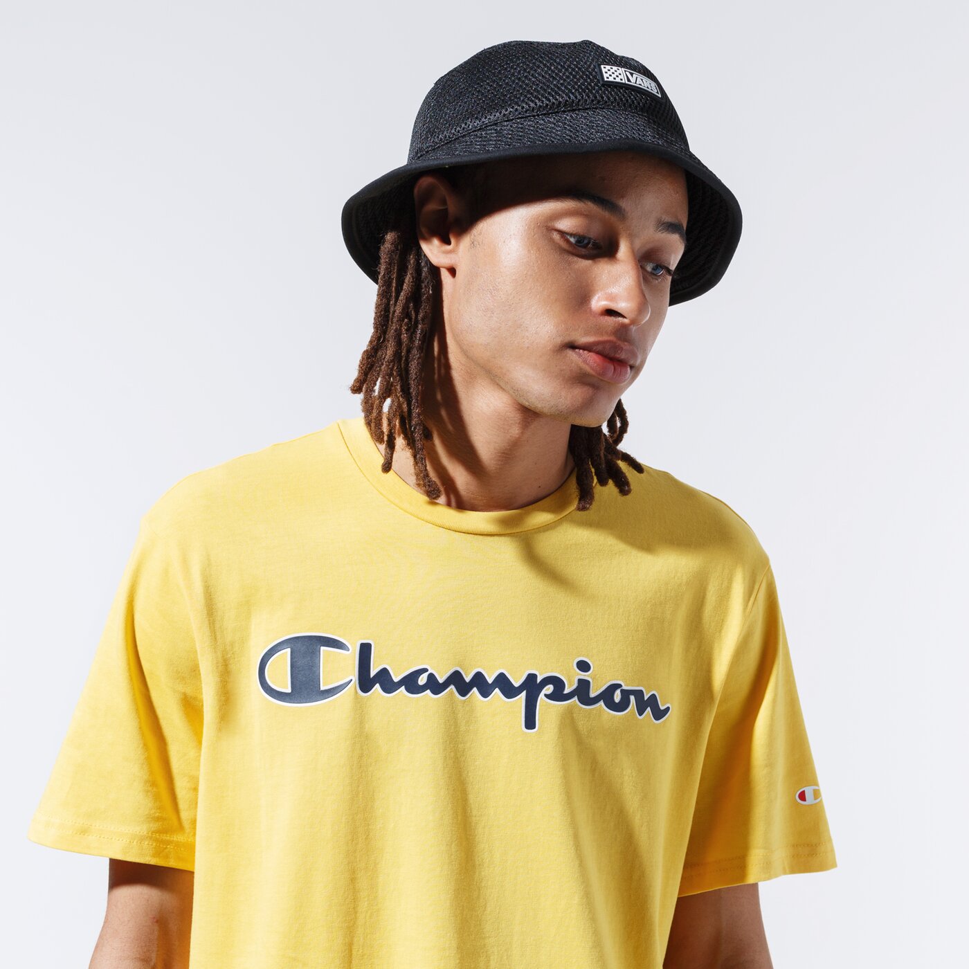 Мъжка тениска CHAMPION ТЕНИСКА LOGO TEE 215280ys001 цвят жълт