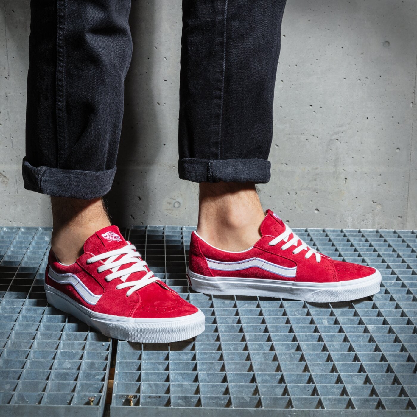 Мъжки маратонки VANS UA SK8-LOW vn0a4uukb7t1 цвят червен