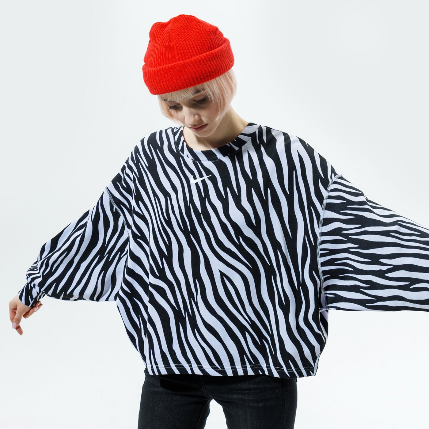 Дамски суичър NIKE СУИТЧЪР SPORTSWEAR ICON CLASH dc6898-596 цвят сив