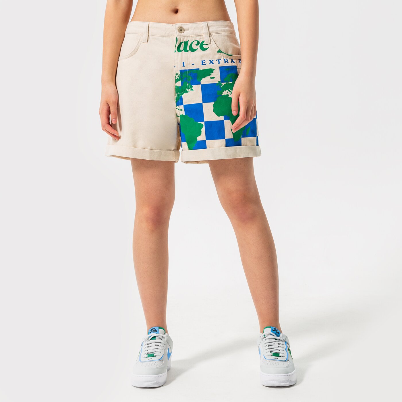 Дамски къси панталони VANS ШОРТИ ECO POSITIVITY SHORT vn0a5lhz7vj1 цвят бежов