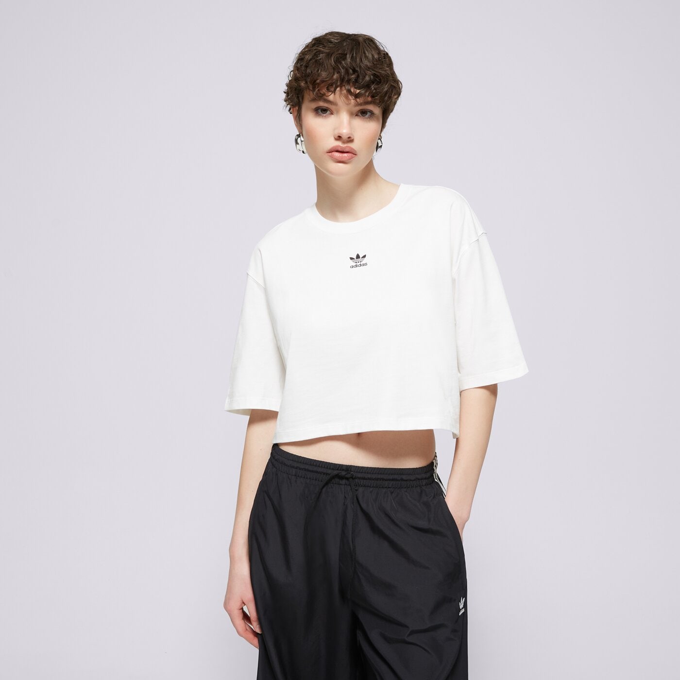Дамска тениска ADIDAS ТЕНИСКА ESS CROP TEE jj3385 цвят бял