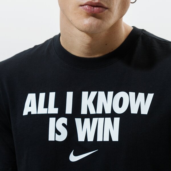 Мъжка тениска NIKE ТЕНИСКА "ALL I KNOW IS WIN" NBA dd0773-010 цвят черен