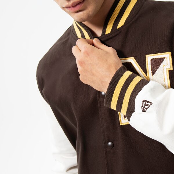 Мъжко преходно яке NEW ERA ЯКЕ HERITAGE VARSITY NE NEW ERA BRSOFW 60284780 цвят кафяв