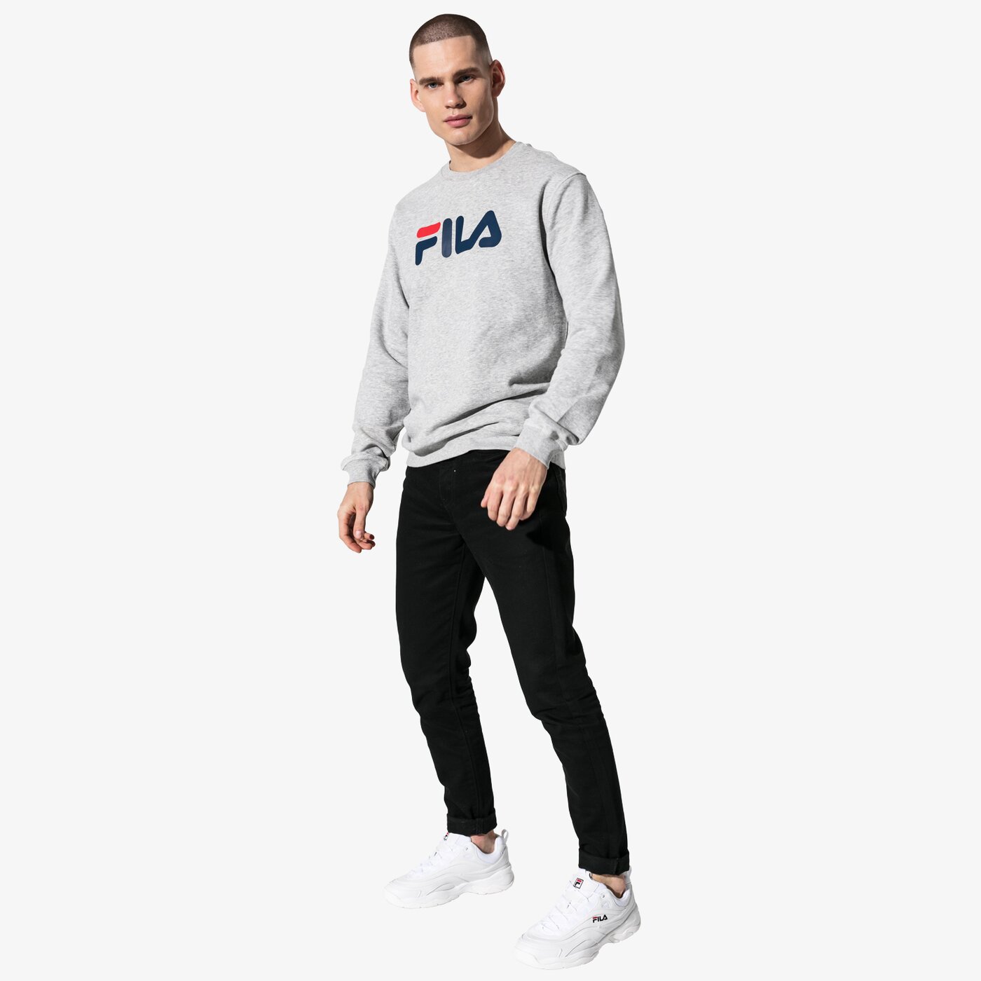 Мъжки суичър FILA СУИТЧЪР PURE CREW SWEAT U 681091b13 цвят сив