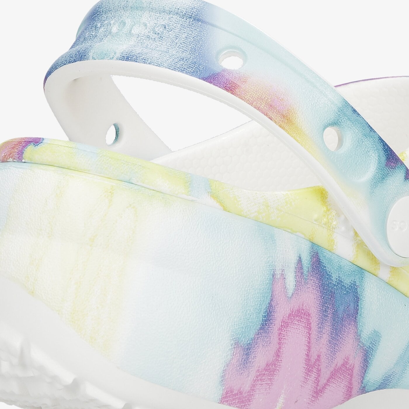 Дамски чехли и сандали CROCS CLASSIC PLATFORM TIE DYE W 207151-94s цвят многоцветен