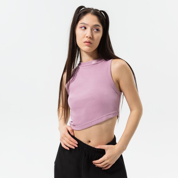 Дамска тениска REEBOK ПОТНИК CL WDE CROPPED RIB ПОТНИК hk4929 цвят розов