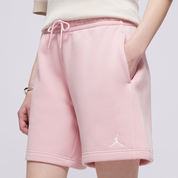 Дамски къси панталони ШОРТИ W JORDAN BRKLN FLC SHORT 2 PINK GLAZE/WHITE fn4497-607 цвят розов