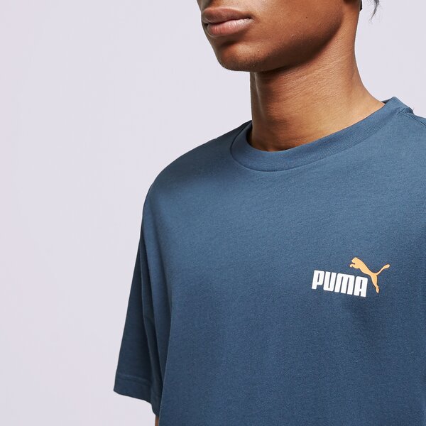 Мъжка тениска PUMA ТЕНИСКА ESS+ 2 COL SMALL LOGO 67447015 цвят тъмносин