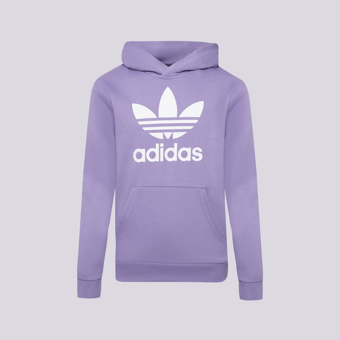 Детски суичър ADIDAS СУИТЧЪР С КАЧУЛКА TREFOIL HOODIE GIRL ib9983 цвят виолетов